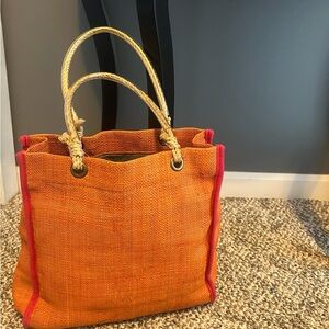 GAP Orange and Pink Tote Bag